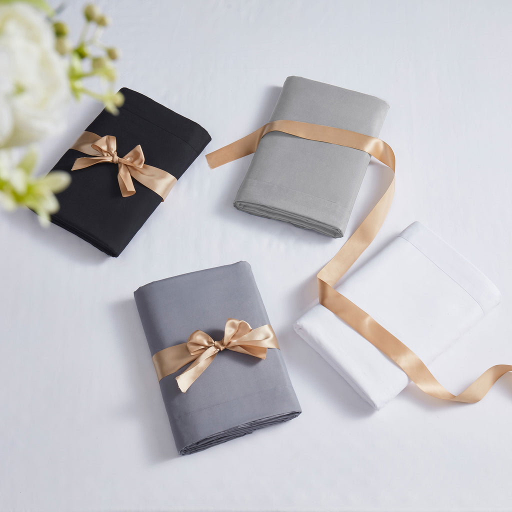 Nestl Queen Sheets Set, 1800 Series 4 Piece Sheets Queen Sheets Set, Luxury Soft Microfiber Queen Size Gray Bed Sheets Set, Gray