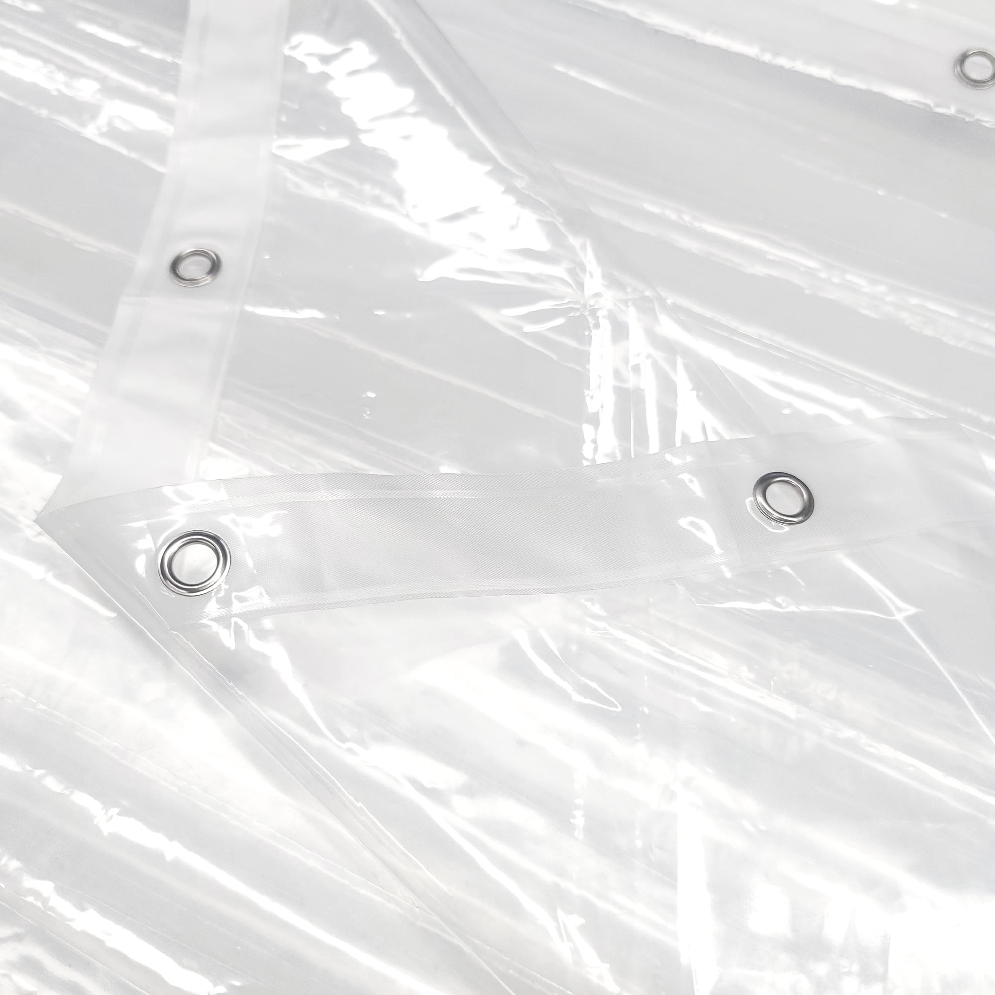 Barossa Design PEVA Clear Plastic Shower Curtain Liner Lightweight with 3 Magnets, Waterproof -72" x 72"