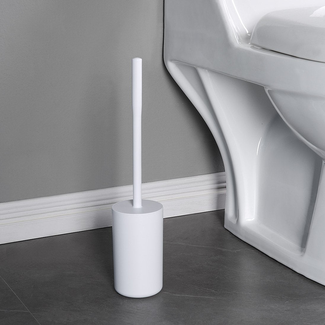 Mainstays Basics Plastic Toilet Brush, White