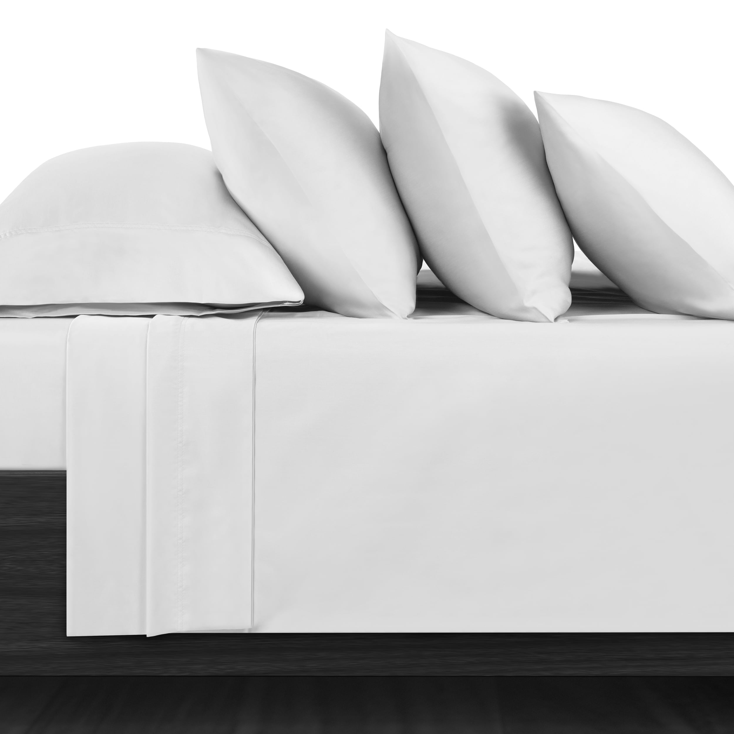 Serta 6-Piece 800 Thread Count Bright White Cotton Rich Adult Bed Sheet Set, Full - Deep Pocket