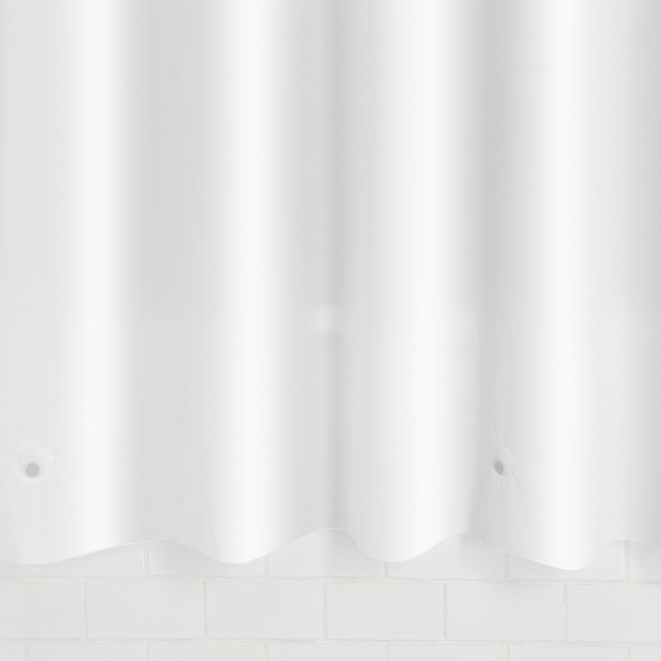 Mainstays Medium Weight PEVA Shower Curtain Liner, 70" x 71" – White