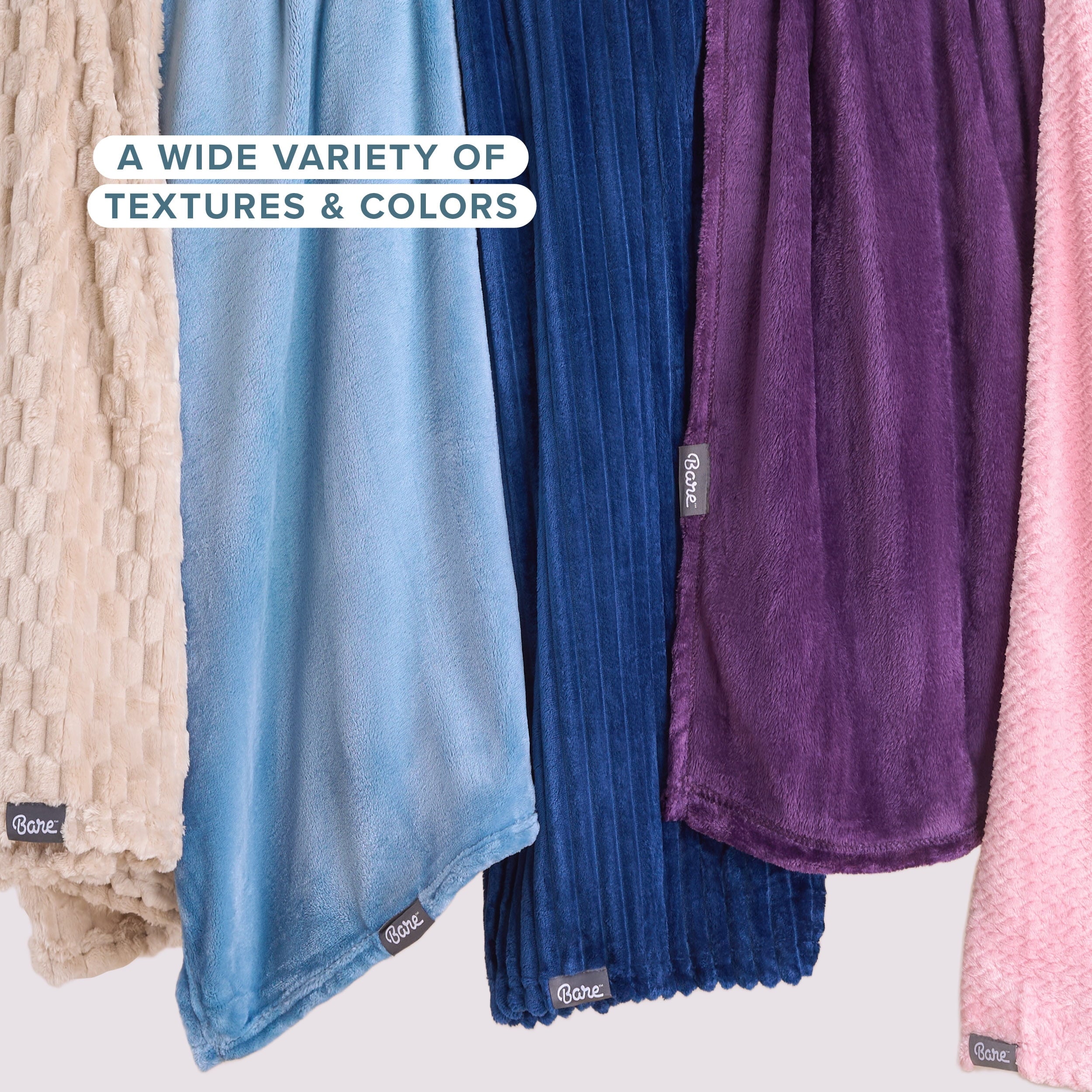 Bare Home Microplush Fleece Blanket - 300 GSM - Fuzzy Microfleece - Soft & Plush - Full/Queen, Gray