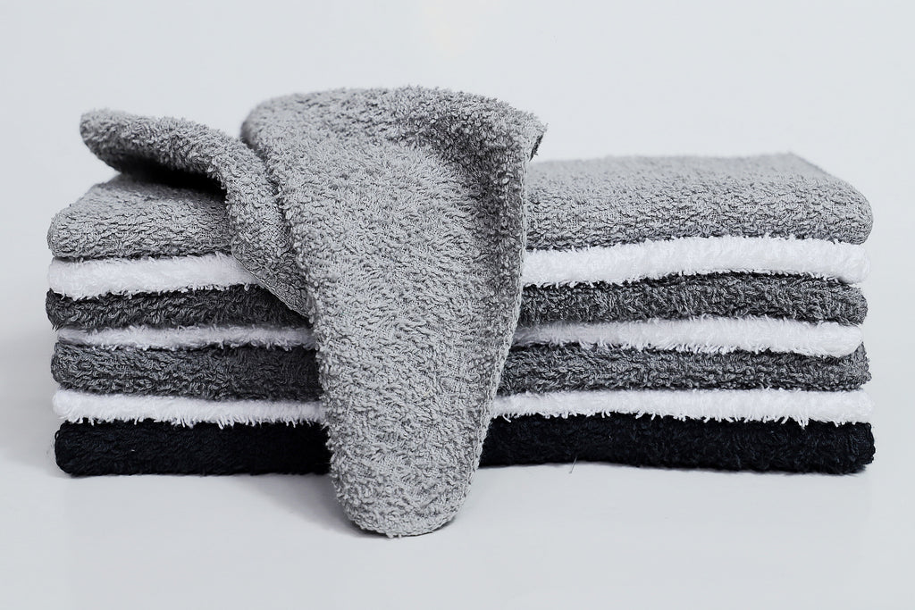 Mainstays 18-Pack Washcloth Bundle, Grey Multi