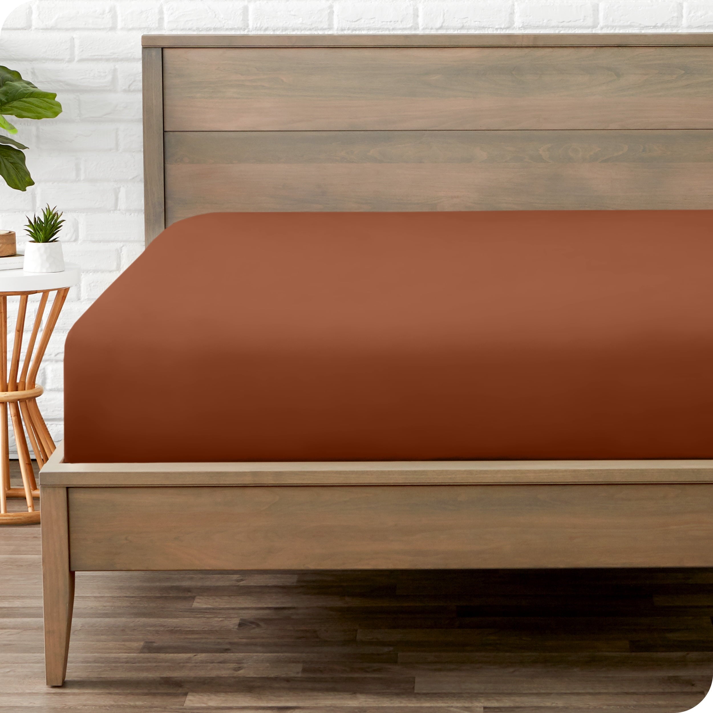 Bare Home Luxury 1800 Collection Fitted Sheet, Ultra-Soft, Deep Pocket, Queen, Gray