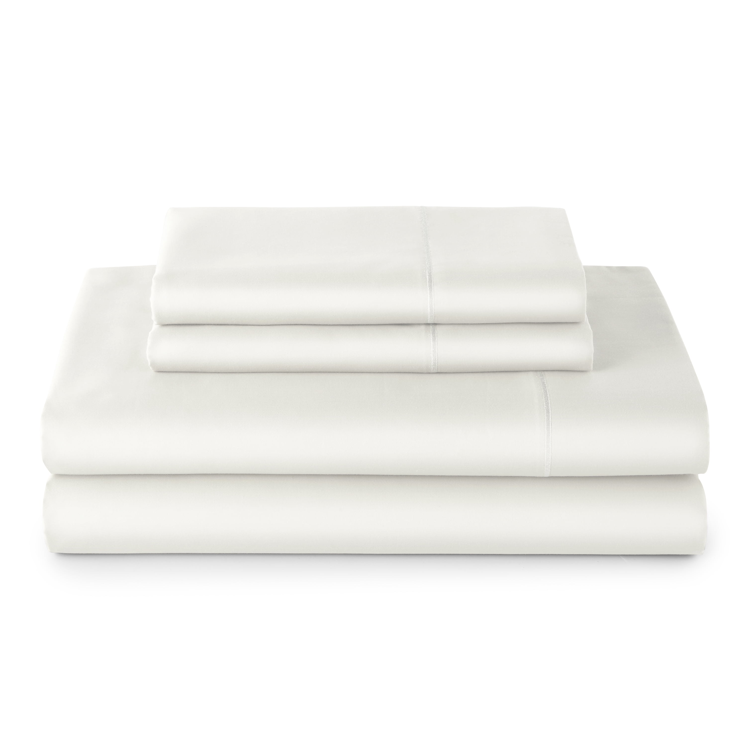 Better Homes & Gardens 3-Piece 400 Thread Count Arctic White Performance HYGROCOTTON® Sheet Set, Twin