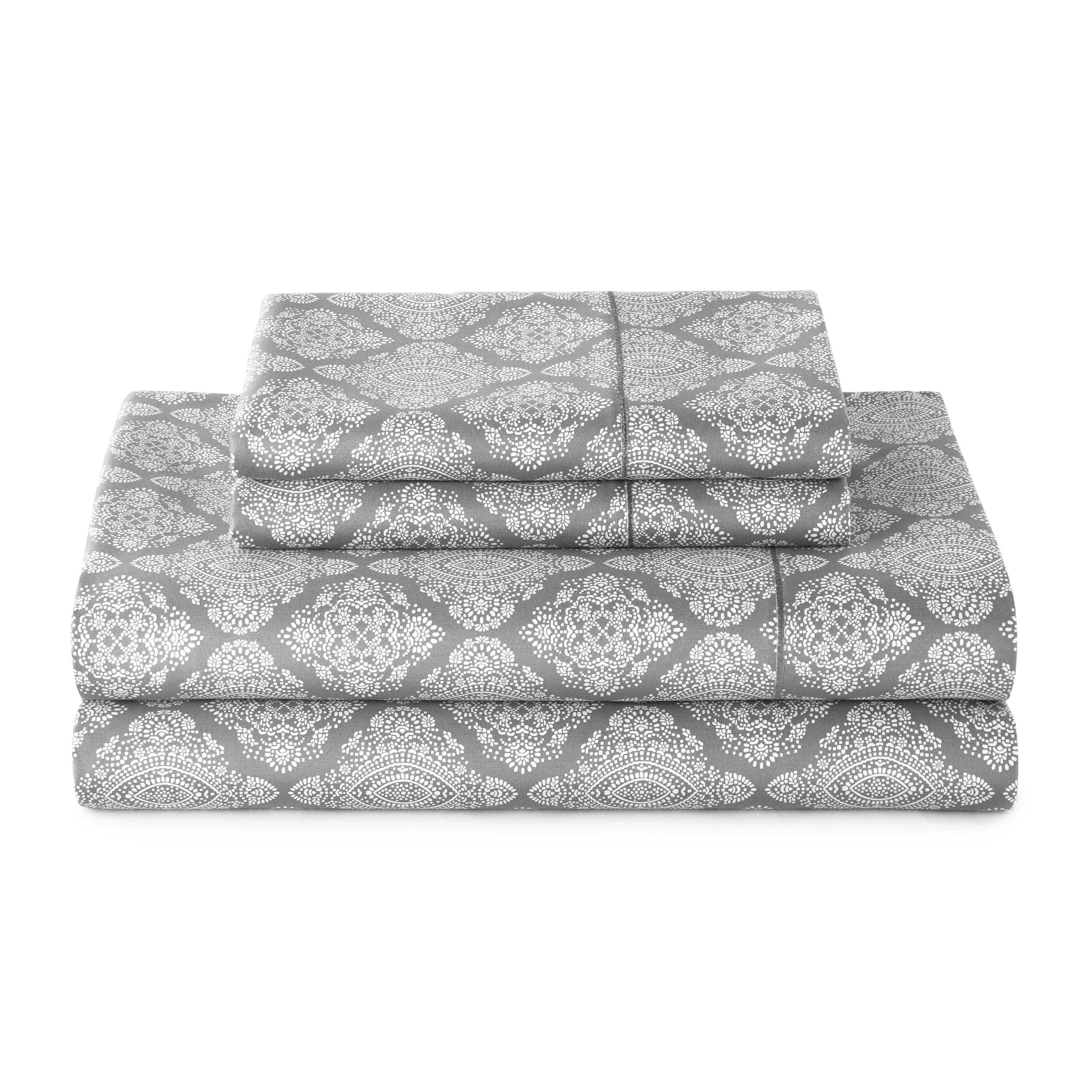 Better Homes & Gardens 3-Piece 400 Thread Count Arctic White Performance HYGROCOTTON® Sheet Set, Twin