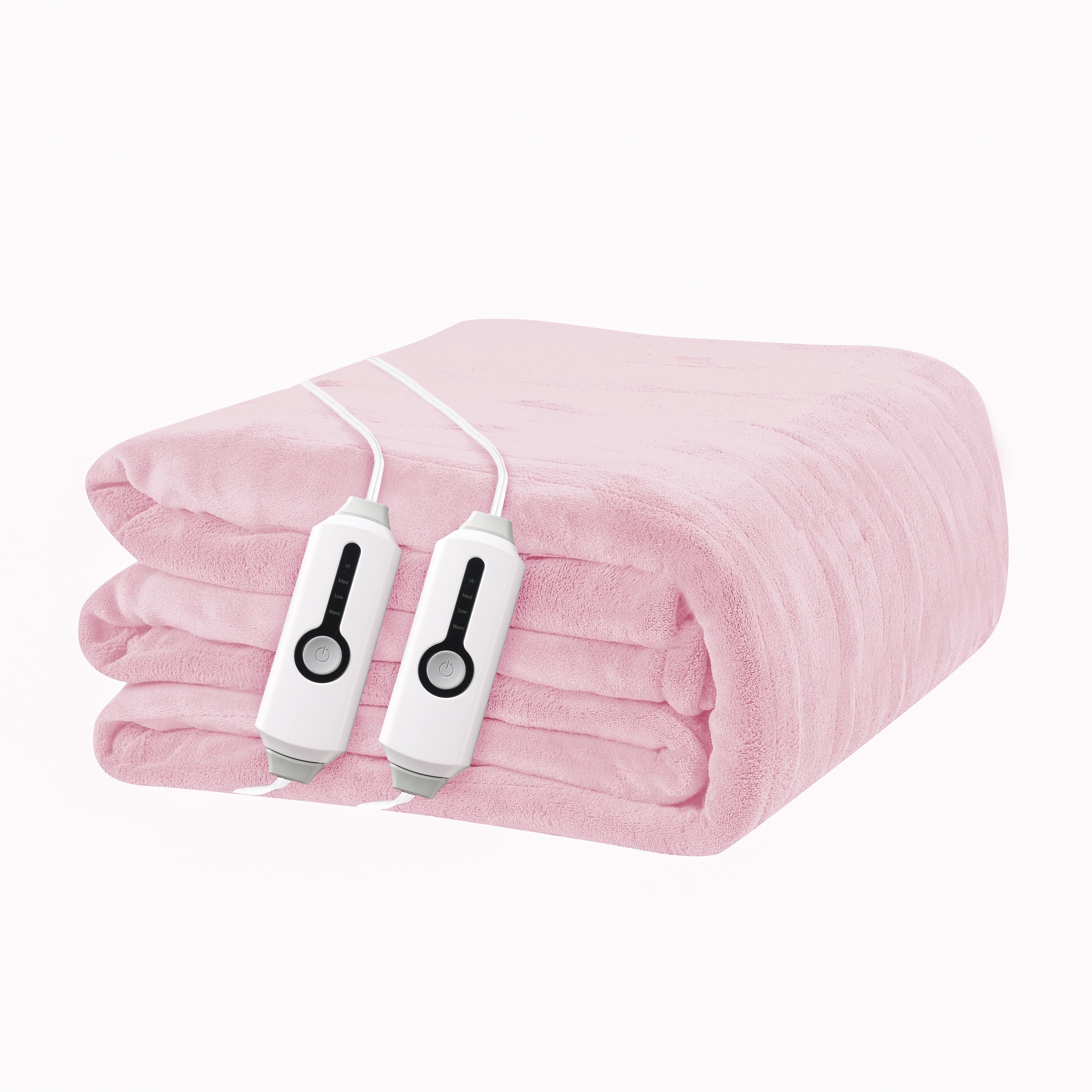 YAKEE Electric Heated Blanket 72"x84" Full Size - Soft Warm Coral Fleece, 4 Heat Levels, 10 Hours Auto-off, Machine Washable with Overheat Protection, Gray