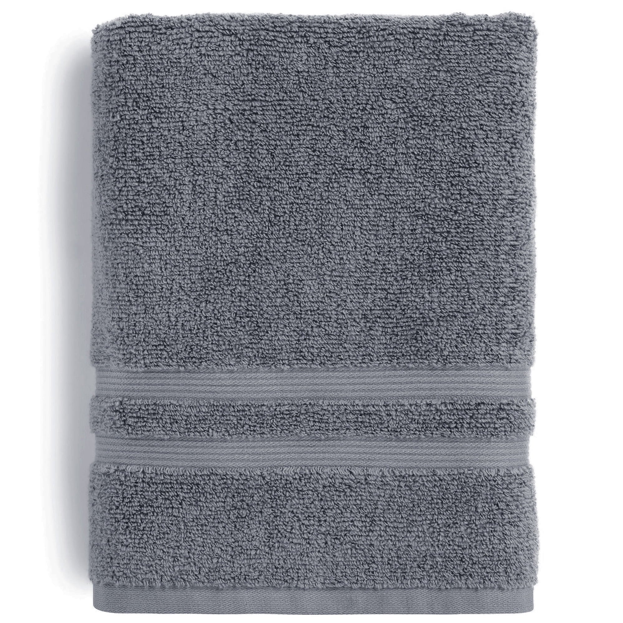 Mainstays Performance Cotton Bath Towel, Super Soft Quick Dry Fade Resistant, Solid Green