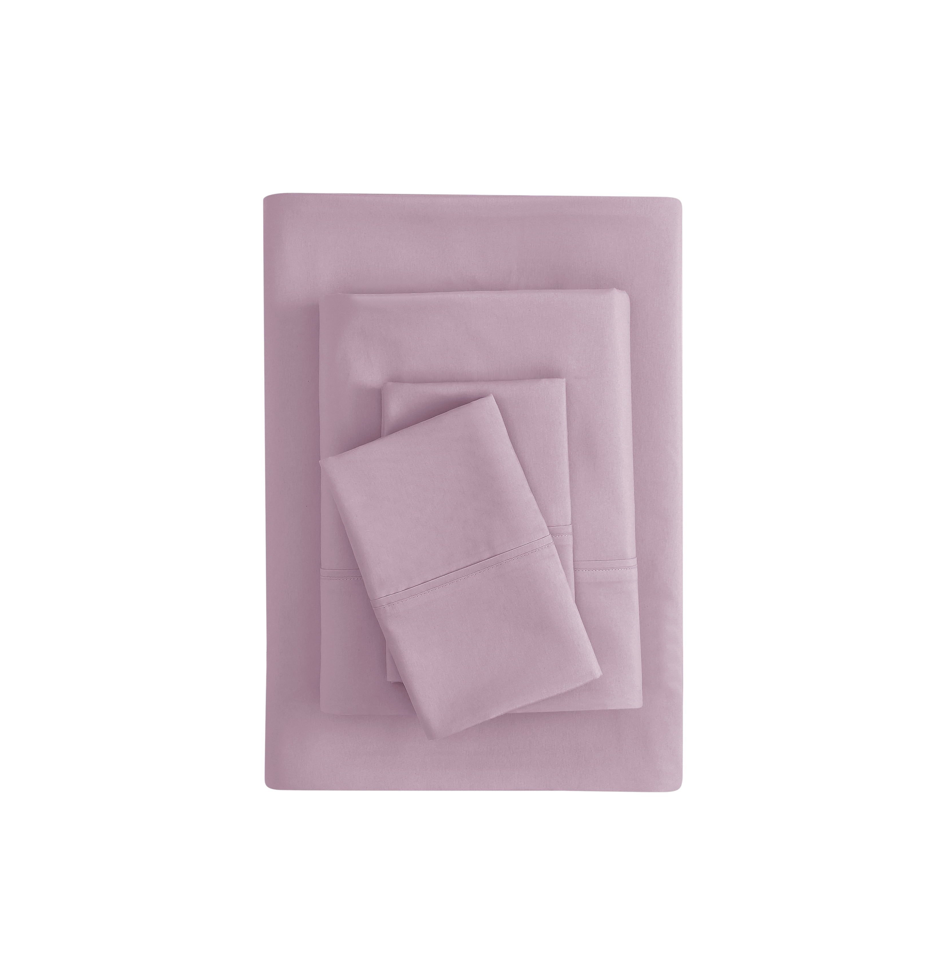 Mainstays Super Soft Brushed Microfiber Bed Sheet Set, Arctic White, Queen, 4 Piece