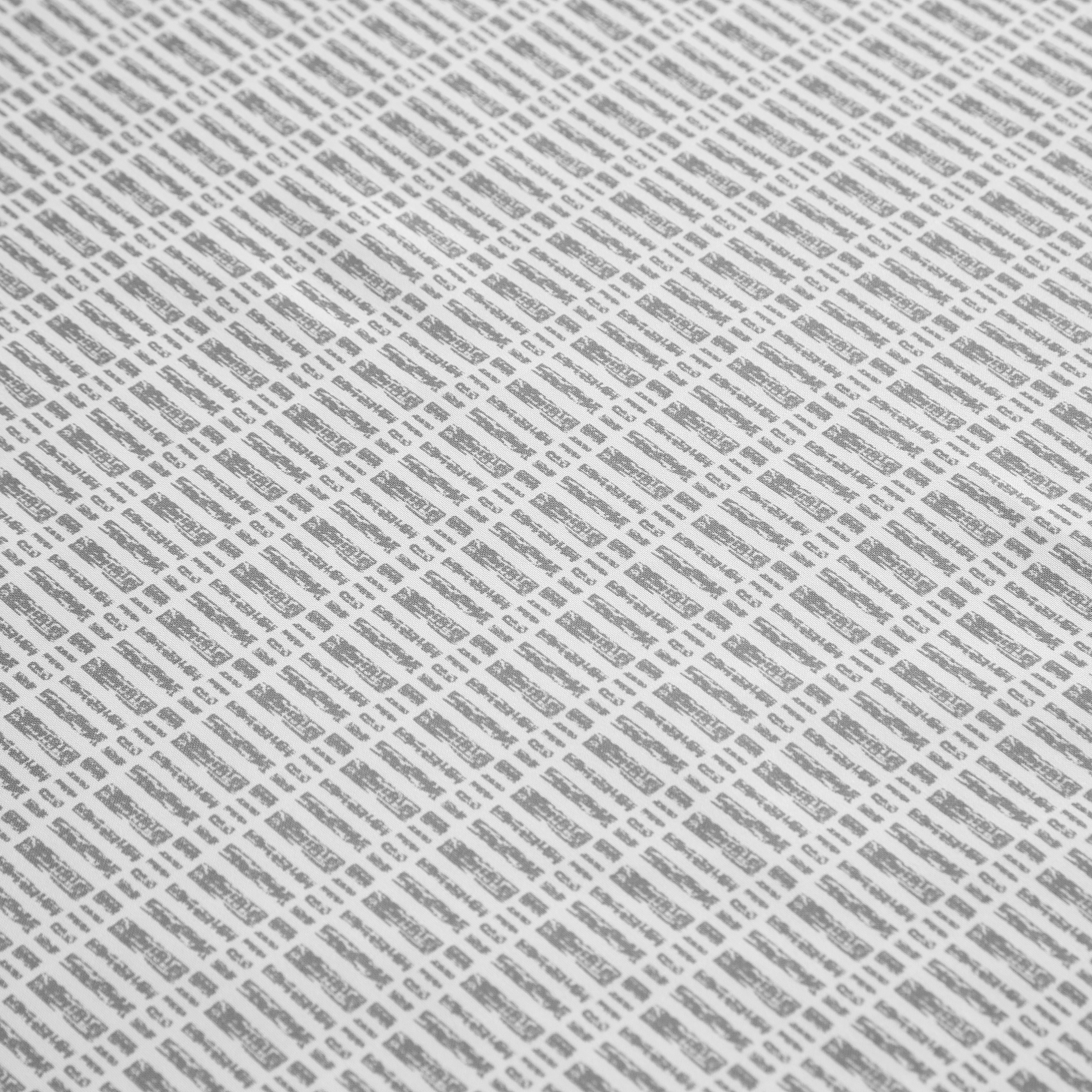 Mainstays 15-Piece Grey Blocks Bathroom Set – Geometric Shower Curtain, Bath Rugs & Hooks, Modern Washable Design